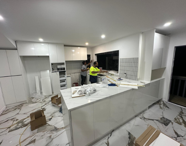 When we got the job of renovating their kitchen, this is what their kitchen looked like: