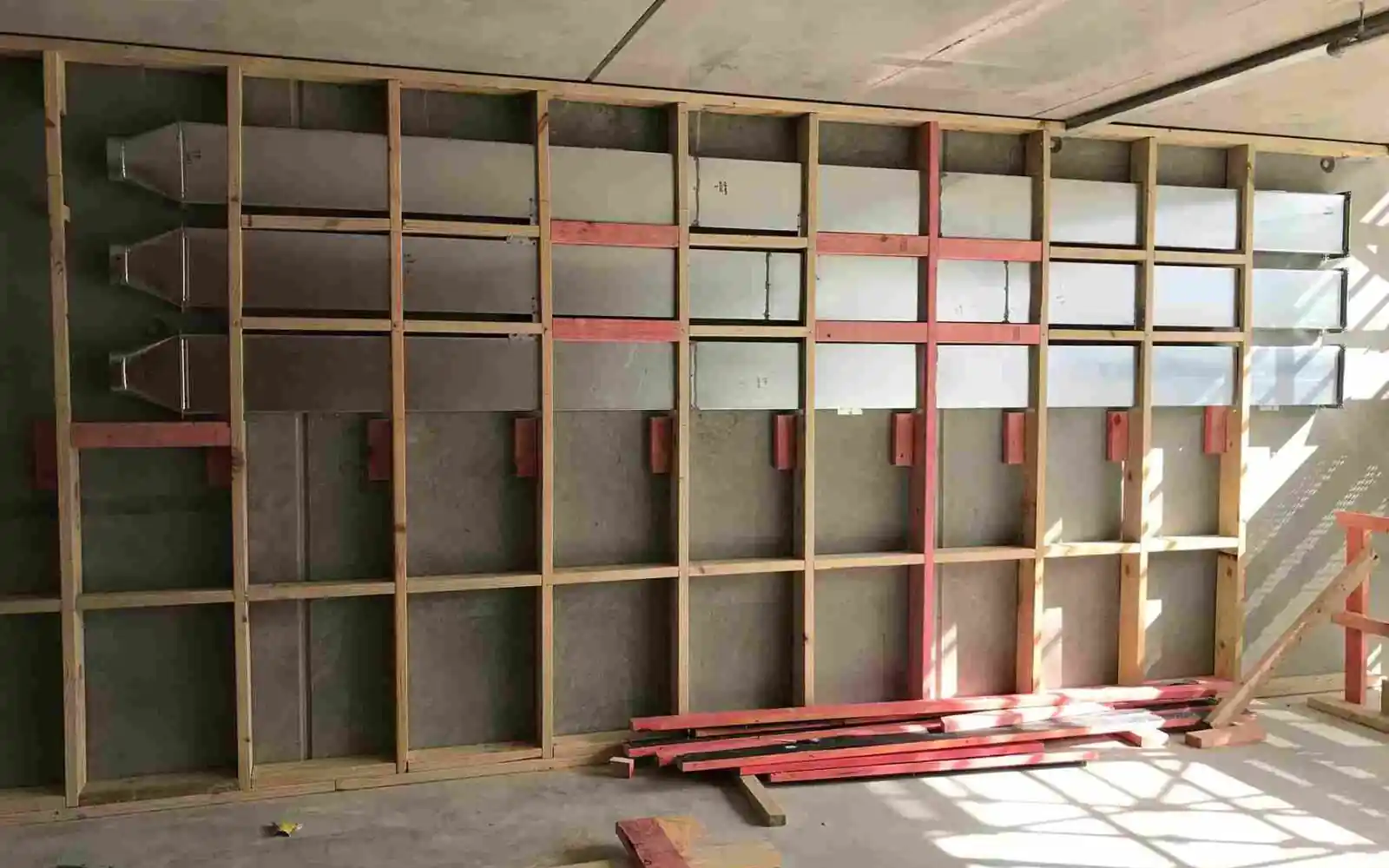 Timber framing exposed across several rooms, showing why the order to renovate rooms matters Timber framing exposed across several rooms, showing why the order to renovate rooms matters