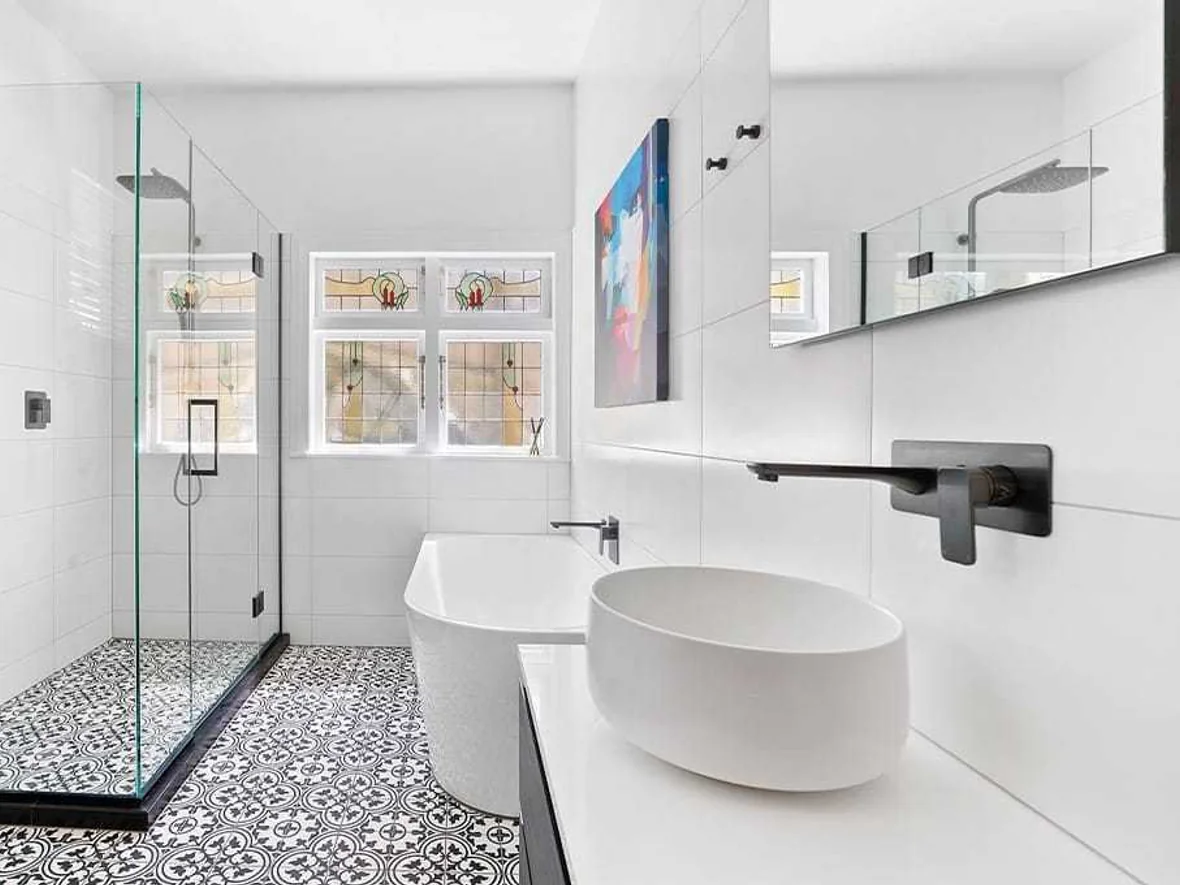 Shower and tiling finished in an Auckland bathroom renovation